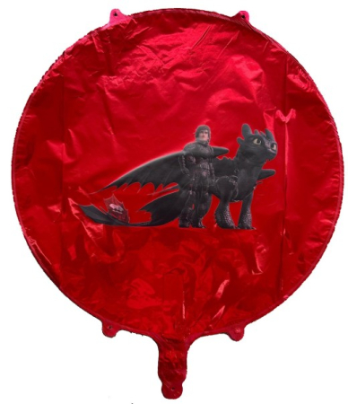 Balon rotund rosu personalizabil 45 cm [10]