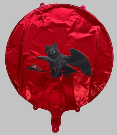 Balon rotund rosu personalizabil 45 cm [12]