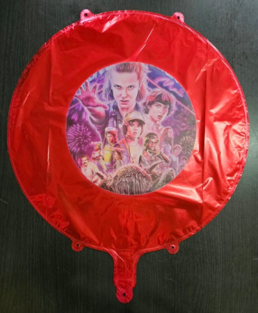 Balon rotund rosu Stranger Things 45 cm [1]