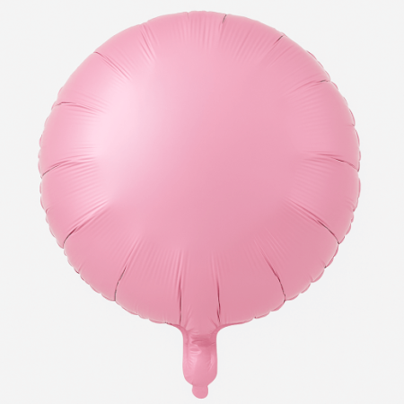 Baloane folie - Balon rotund roz personalizabil 45 cm