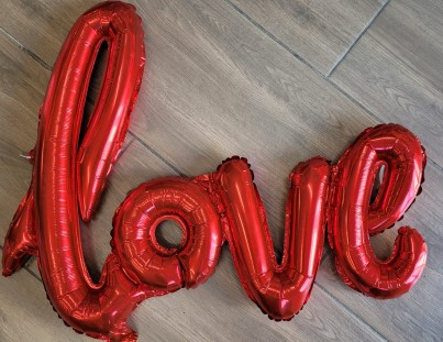 Balon scris Love Rosu 100 x 60cm [1]