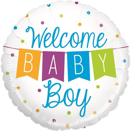 Balon Welcome Baby Boy 53 cm [0]