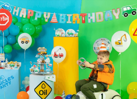 Banner carton Happy Birthday masini 17 x 250 cm [3]