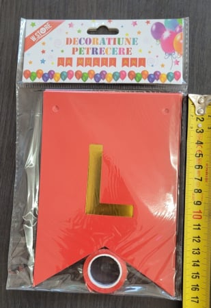 Banner carton La multi ani rosu [2]
