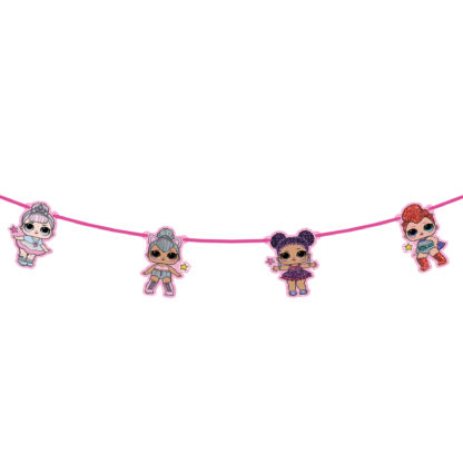 Ghirlande decorative - Banner carton LOL Glitterati 15 * 11 cm 2.3 m