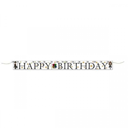 Ghirlande decorative - Banner Happy Birthday Harry Potter 19.5 x240 cm