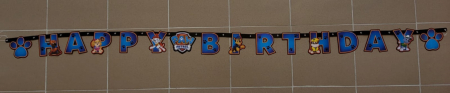 Banner Paw Patrol / Patrula Catelusilor Happy Birthday 12 X 240 cm [1]