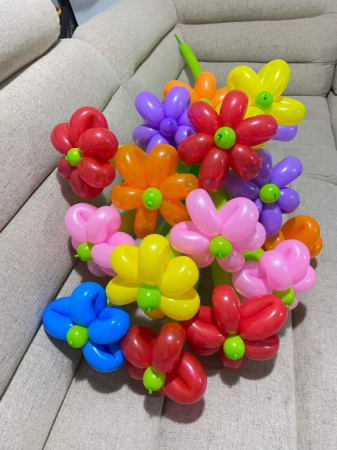 Buchet baloane modelaj flori umflate [4]