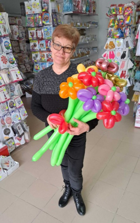 Buchet baloane modelaj flori umflate [6]