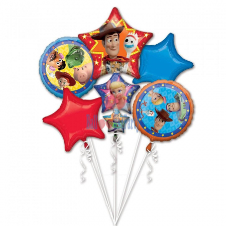 Buchet / Set 5 baloane folie Toy Story 4 , povestea jucariilor [0]