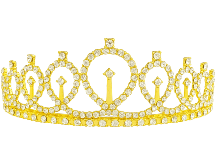 Accesorii pentru decorurile de petrecere - Coronita cu pietricele 13 x 4 cm