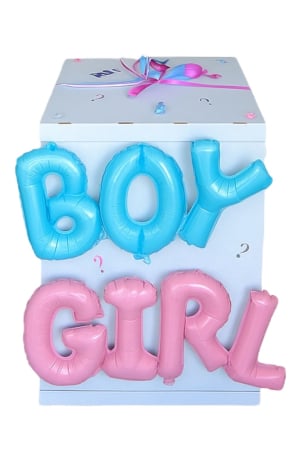 Arcade din baloane - Cutie dezvaluire DIY