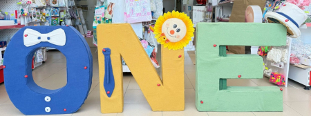 Decor litere ONE carton 180 x 66 cm [4]