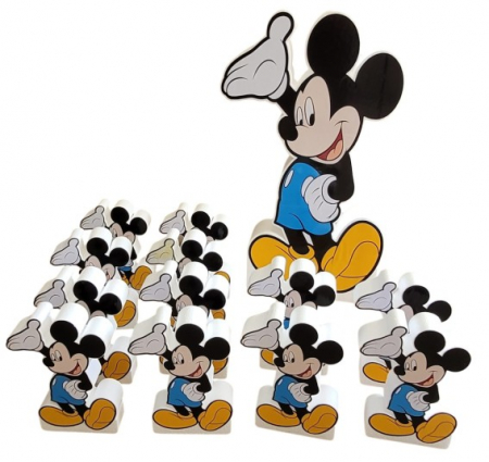 Mickey Mouse - Decoratiuni pentru petrecere tematica - Decor polistiren Mickey Mouse 11 buc