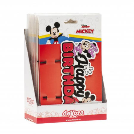 Decor tort carton Minnie & Mickey 17 x 9 cm [9]
