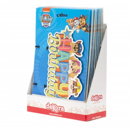 Decor tort carton Paw Patrol / Patrula Catelusilor 17 x 9 cm [9]