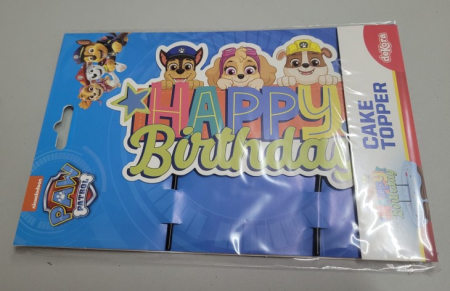 Decor tort carton Paw Patrol / Patrula Catelusilor 17 x 9 cm [10]
