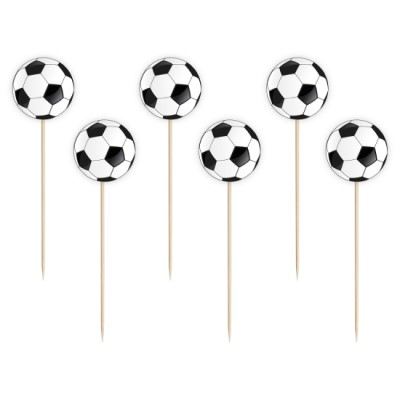 Toppere & Decoratiuni Tort - Decor tort plastic minge fotbal 6 buc x 6 cm