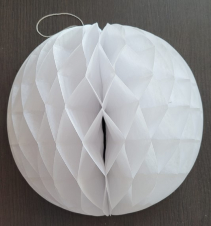 Fagure de hartie alba 10 cm [1]
