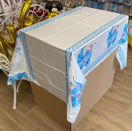 Fata de masa bebelus albastru 108 * 180 cm [4]