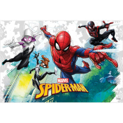 Spider Man - Decoratiuni pentru petrecere tematica - Fata de masa din folie model spiderman, 120 cm x 180 cm