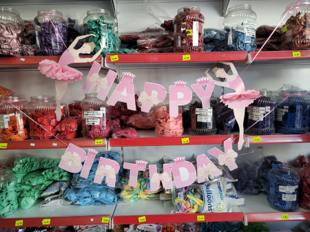 Ghirlanda / banner Happy Birthday balerina 150 x 50cm 5948882230571 [3]