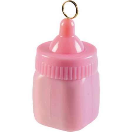 Botez fata - Accesorii pentru decoratiuni - Bebe Balon sticla roz, greutate balon