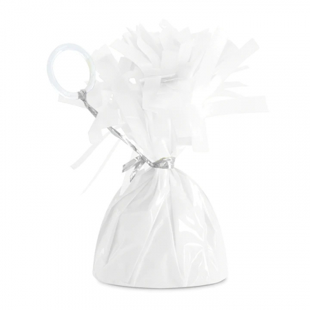 Nunta - Accesorii pentru decoratiuni - Greutate baloane folie alba 140 g