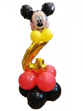 Arcade din baloane - Kit aniversar Mickey Mouse cifra