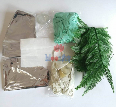 Kit aranjament arcada baloane verde 75buc [2]