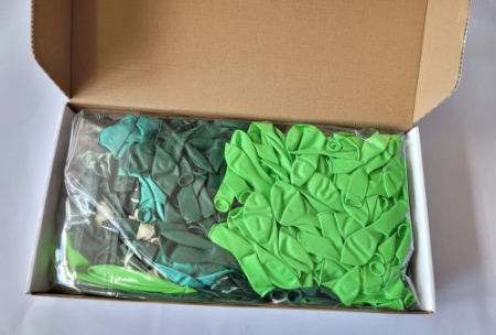 Kit arcada completa verde 155 baloane plus suport si frunze [3]