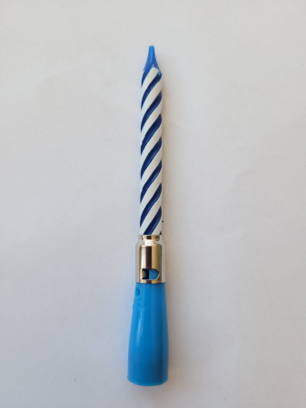 Lumanare muzicala albastra 12 cm [1]