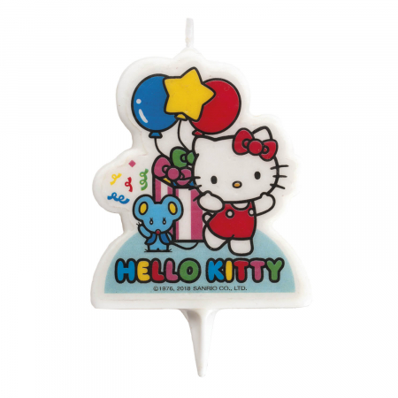 Articole pentru petrecere - Lumanare tort 2D Hello Kitty 7 cm