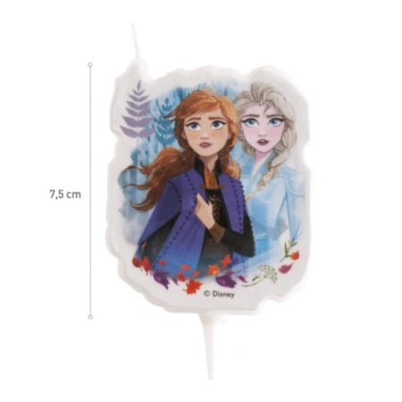 Lumanare tort Frozen II / Ana si Elsa 2D 7.5 cm [1]