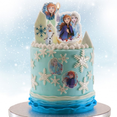 Lumanare tort Frozen II / Ana si Elsa 2D 7.5 cm [2]
