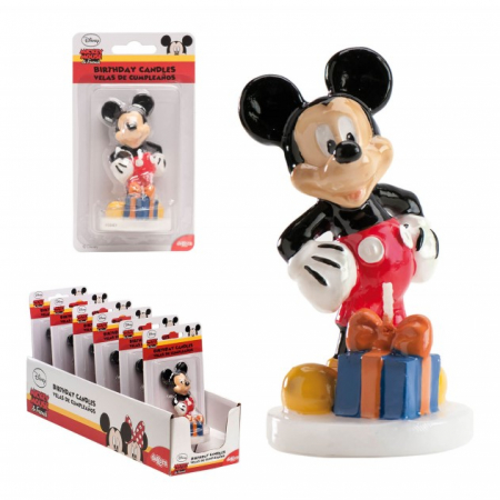 Lumanare tort Mickey Mouse 3D 8 cm [4]