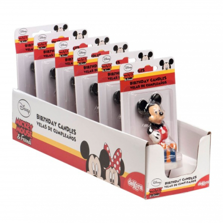 Lumanare tort Mickey Mouse 3D 8 cm [6]