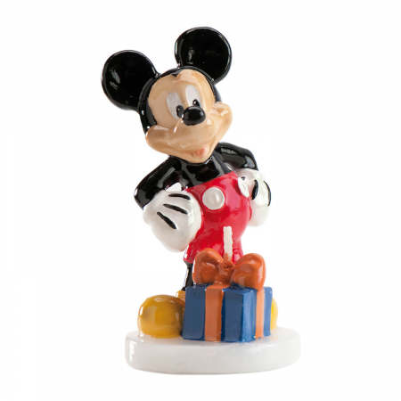 Mickey Mouse - Decoratiuni pentru petrecere tematica - Lumanare tort Mickey Mouse 3D 8 cm