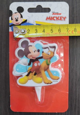 Lumanare tort Mickey si Pluto 2D 7 cm [5]