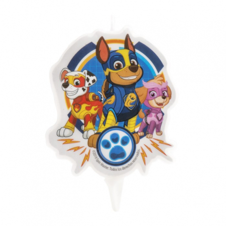 Paw Patrol - Decoratiuni & accesorii petrecere tematica - Lumanare tort Paw Patrol 2D 7 cm