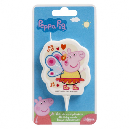 Lumanare tort Peppa Pig 2D 7 cm [4]