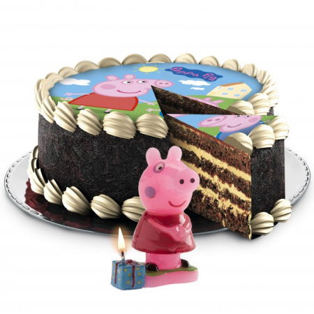 Lumanare tort Peppa Pig 3D 8 cm [2]