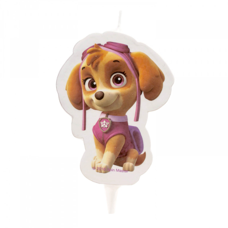 Lumanare tort Skye 2D Patrula Catelusilor / Paw Patrol 8 cm