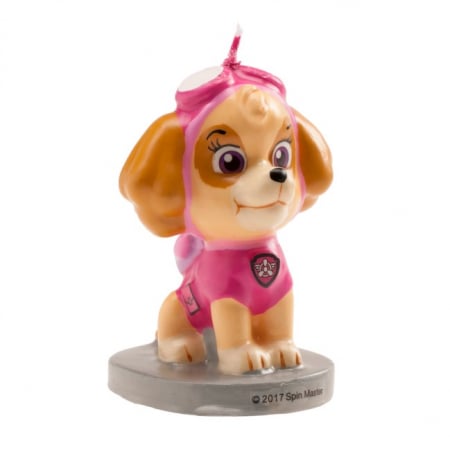 Paw Patrol - Decoratiuni & accesorii petrecere tematica - Lumanare tort Skye 3D Paw Patrol / Patrula Catelusilor 7 cm