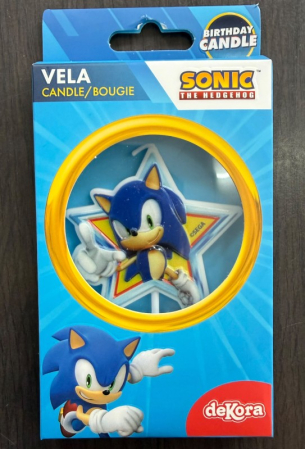 Lumanare tort Sonic 8 cm [2]