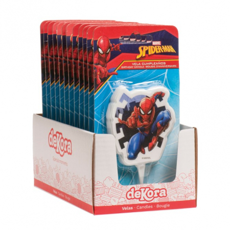 Lumanare tort Spiderman 2D 7 cm [5]