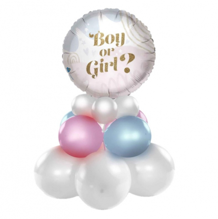 Gender reveal & Dezvaluire - Articole & decoratiuni - Minikit decor acasa Boy or Girl 15 buc