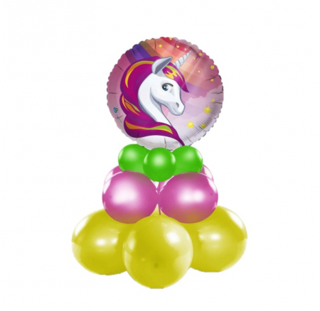 Unicorn - Decoratiuni pentru petrecere tematica - Minikit decor acasa Unicorn roz 15 buc