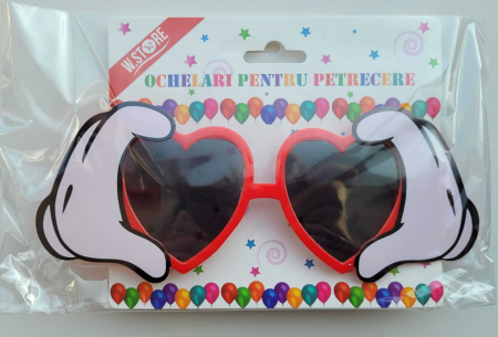 Ochelari rosii Mickey cu manusi albe [4]