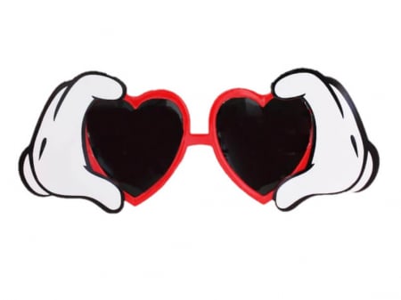 Mickey Mouse - Baloane - Ochelari rosii Mickey cu manusi albe